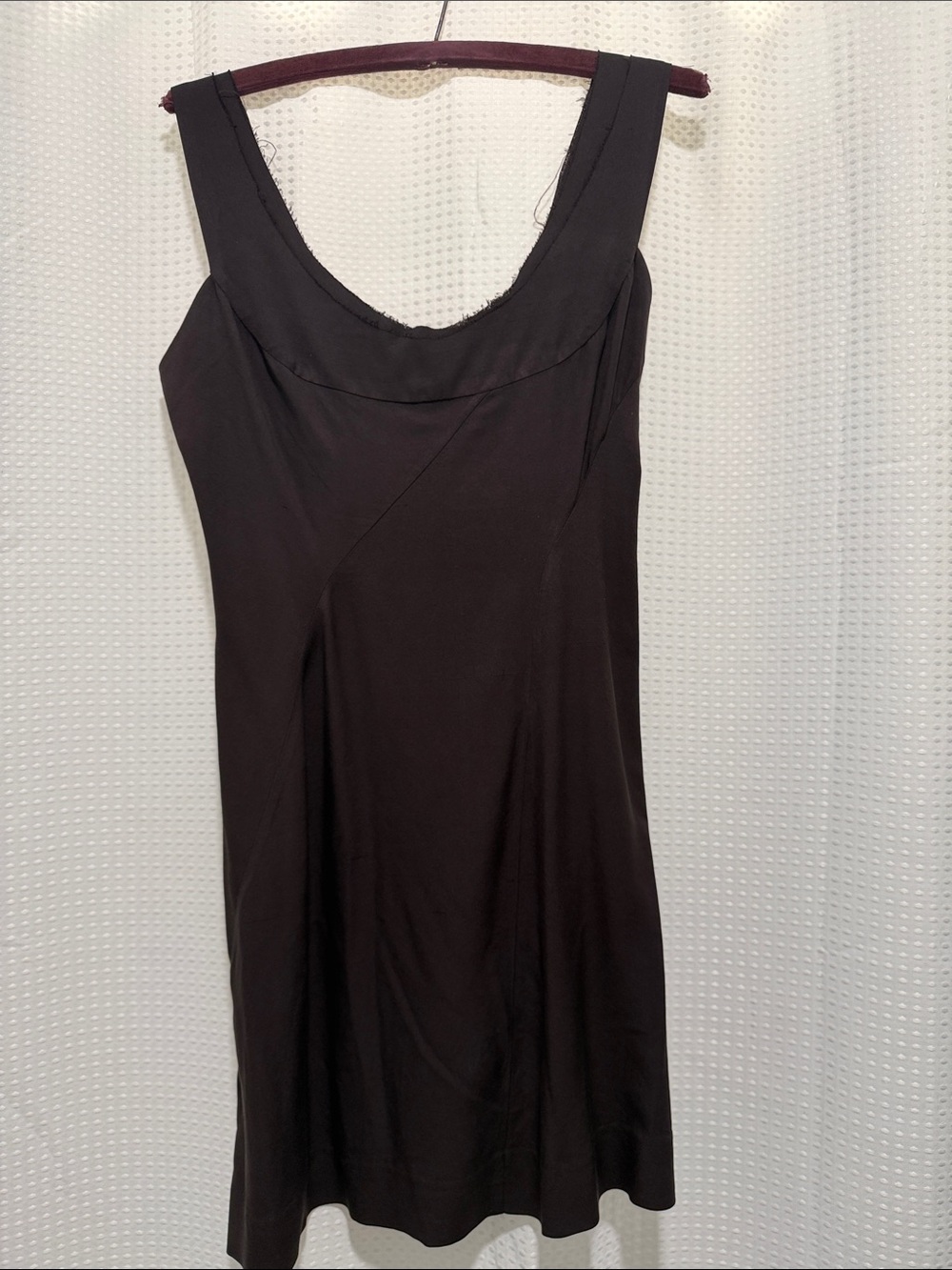 Gary Graham Brown Silk Green A-Line Dress, Size 4